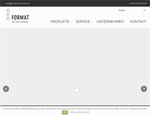 Tablet Screenshot of format-tresorbau.de